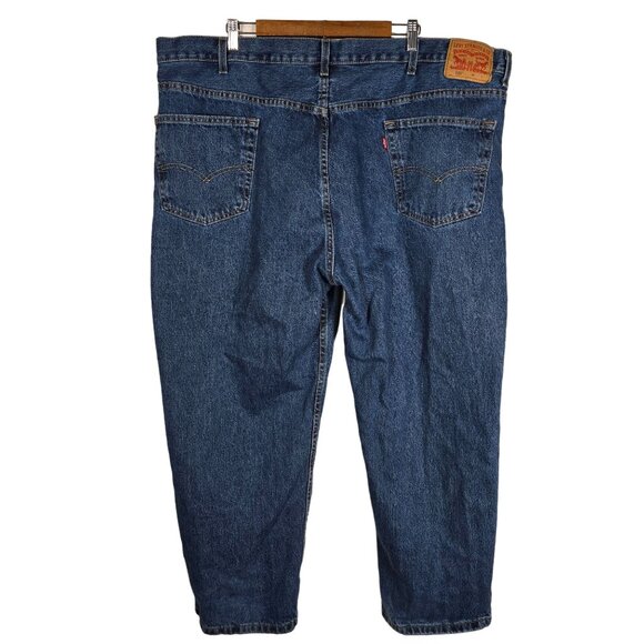 Levi's 550 Blue Jeans 48X29 Men's Straight Leg Denim - Picture 3 of 10